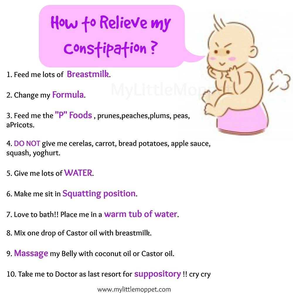 10 Amazing Ways to Relieve Constipation in Babies