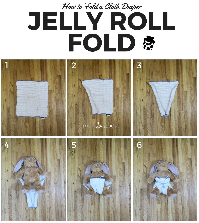 10 Ways to Fold Cloth Diapers (Step