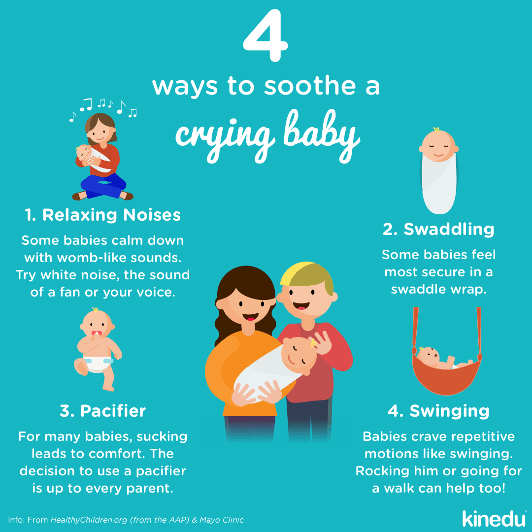 4 ways to soothe a craying baby