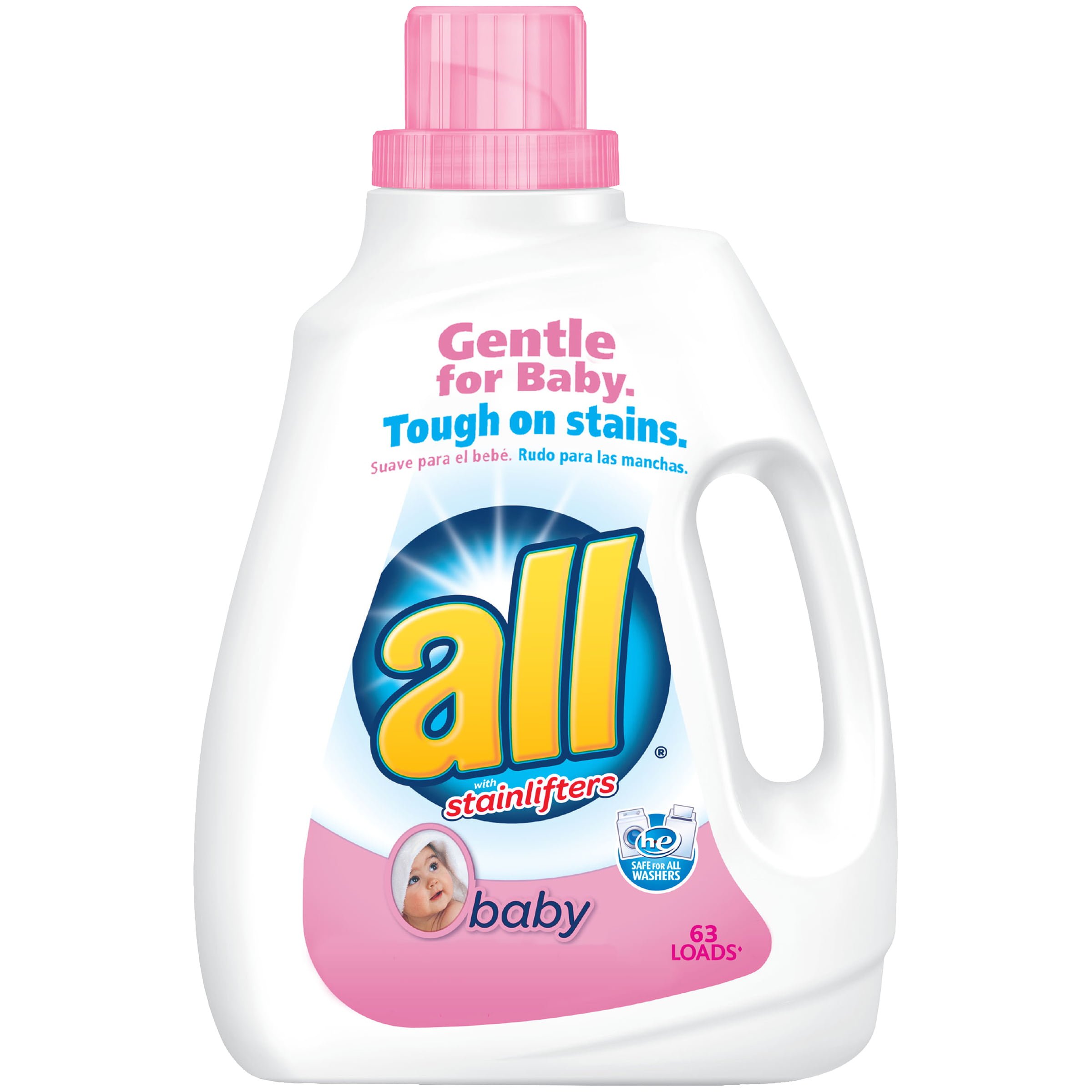 all Baby Liquid Laundry Detergent, Gentle for Baby, 94.5 Ounce, 63 ...