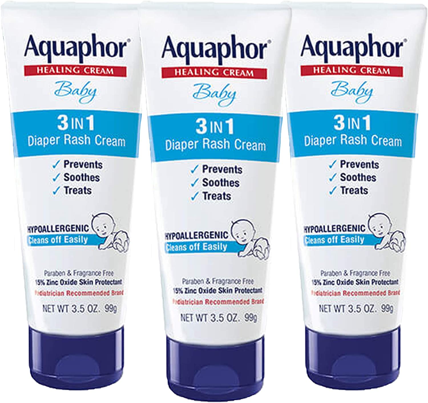 Aquaphor Baby Diaper Rash Cream 3.5 Ounce
