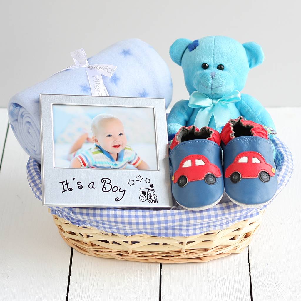 beautiful boy new baby gift basket by the laser engraving ...