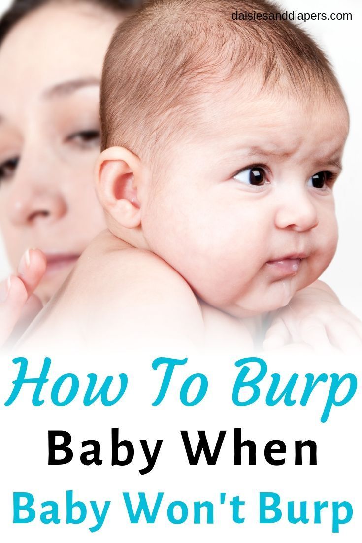 Burping baby techniques