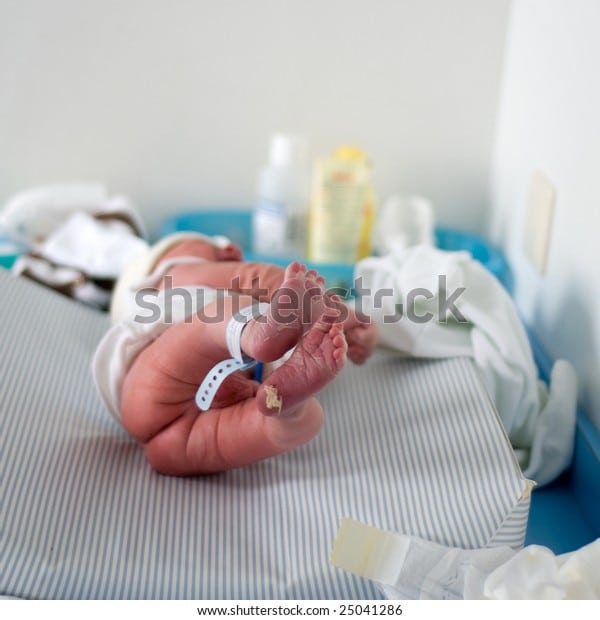 Changing Diaper Newborn Boy Stock Photo (Edit Now) 25041286