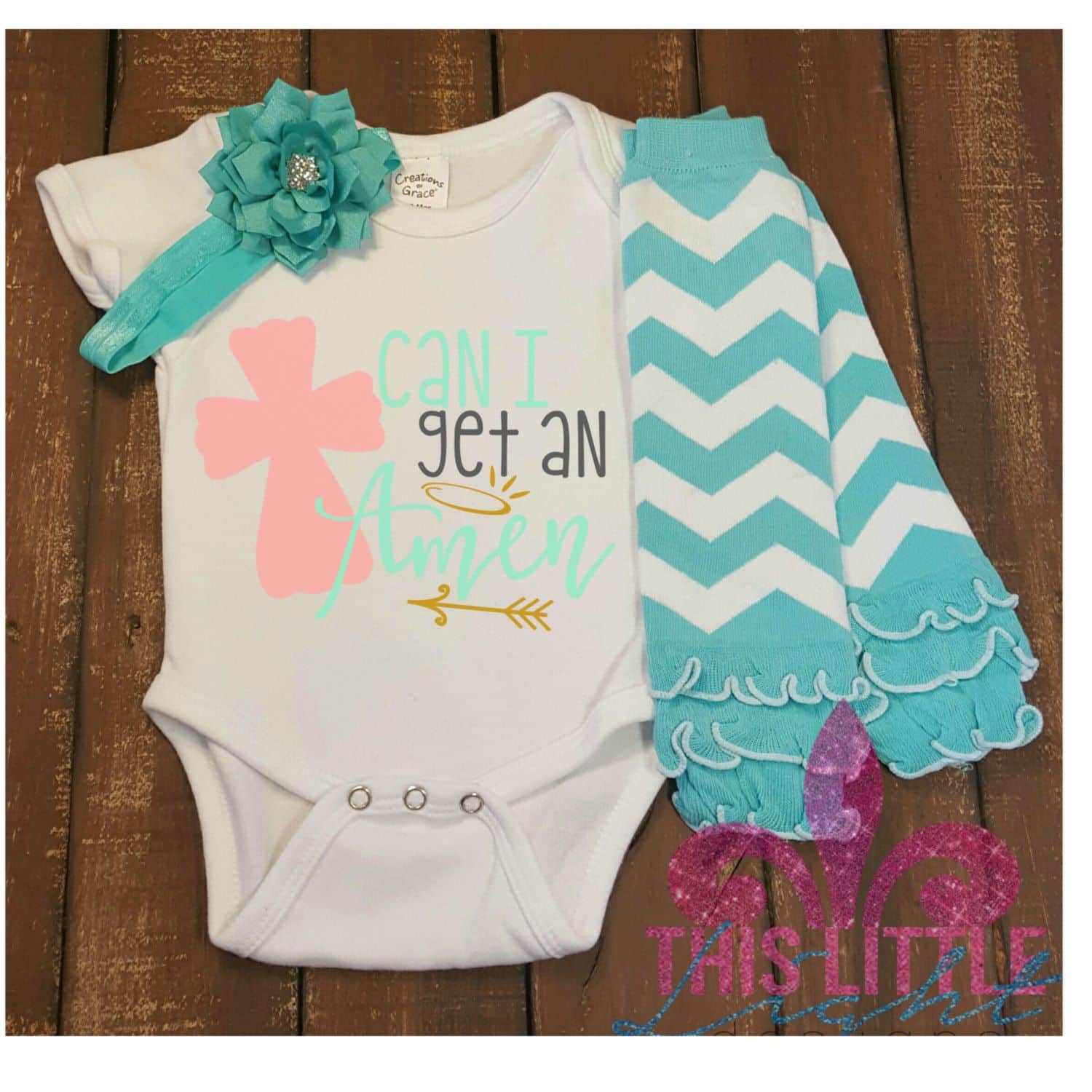 Church Outfit. Newborn girl Outfit. Baby Girl outfit. Can I get a Amen ...