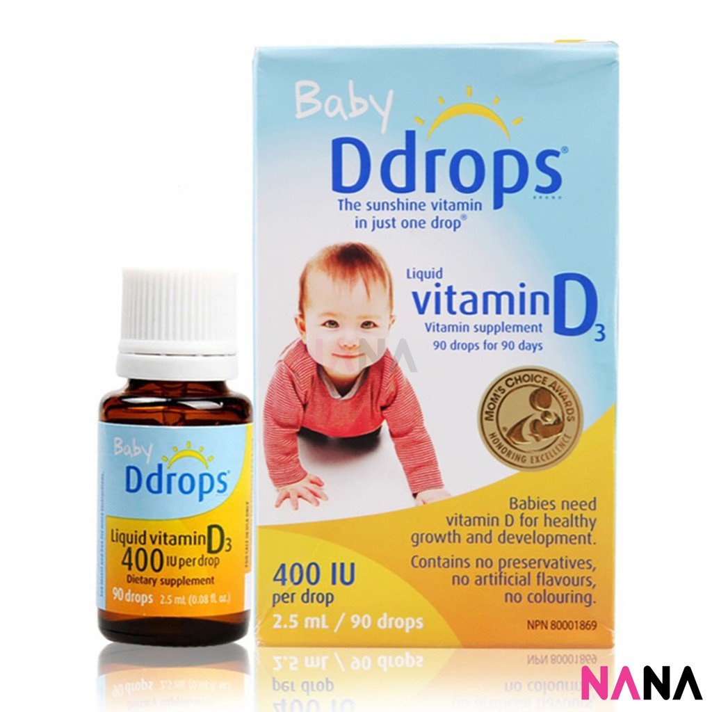Ddrops Baby 400 IU Vitamin D 90 drops 2.5ml