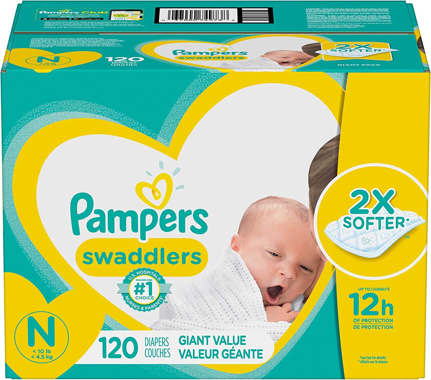 Diapers Newborn / Size 0
