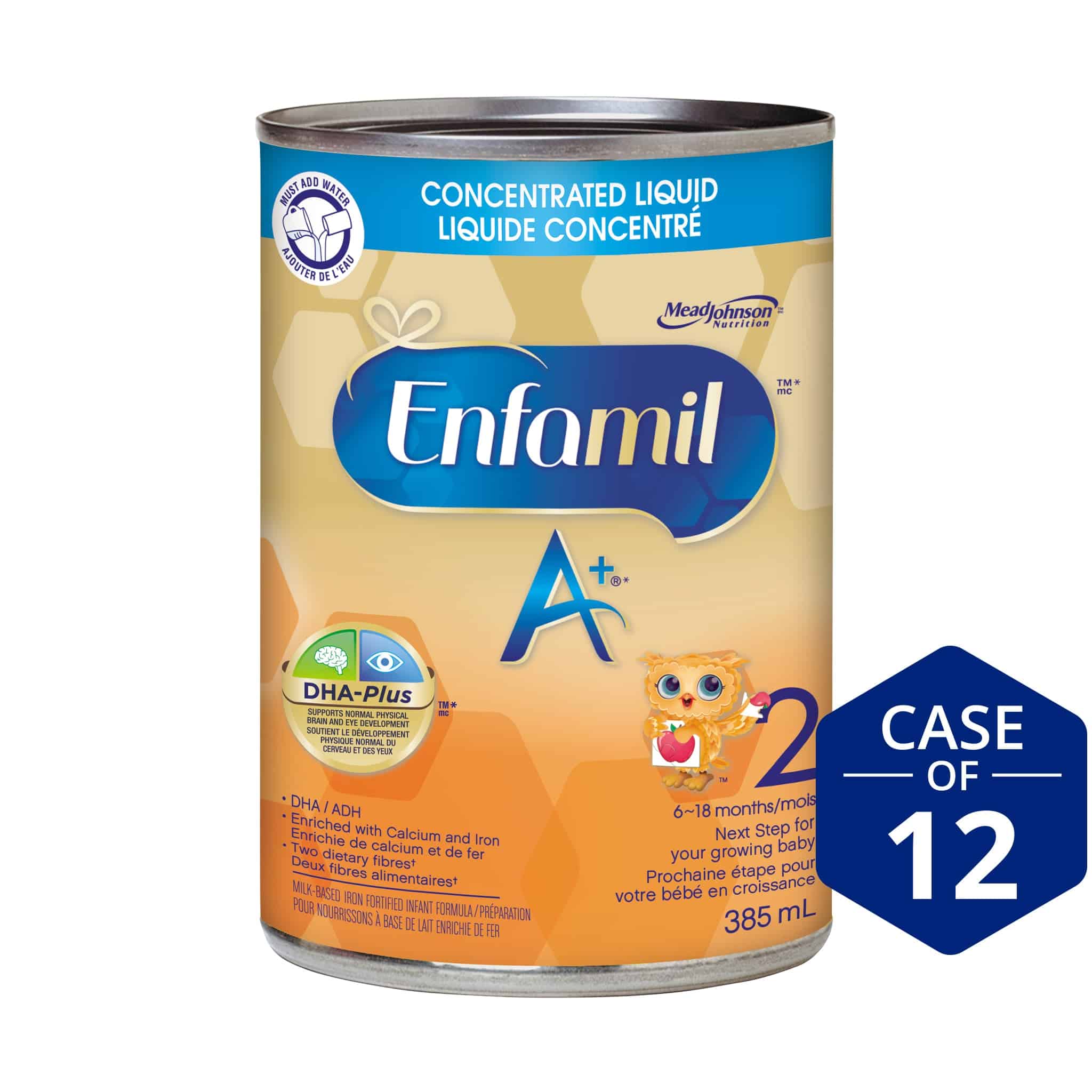 Enfamil A+® 2 Infant Formula, Concentrated Liquid, 385mL, 12 cans ...