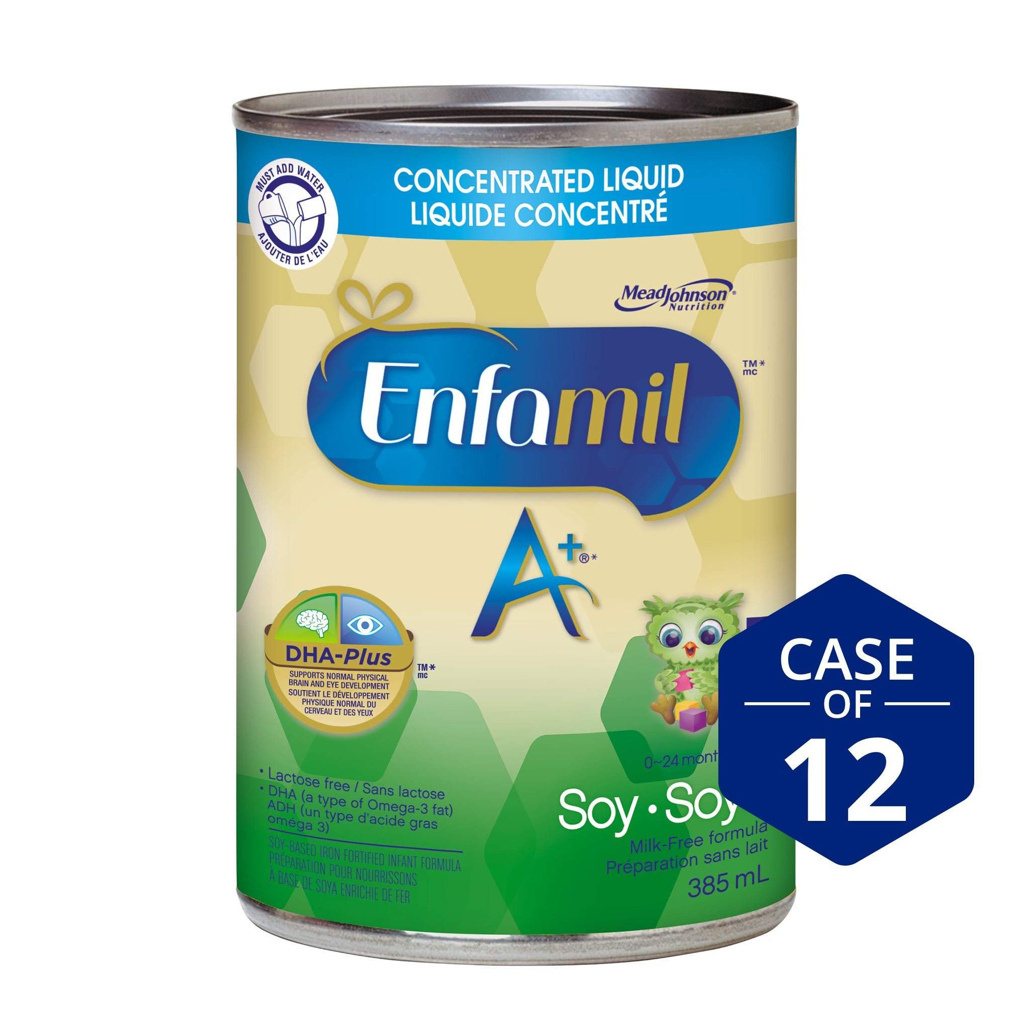 Enfamil A+® Soy Infant Formula, Concentrated Liquid, 385mL, 12 cans ...