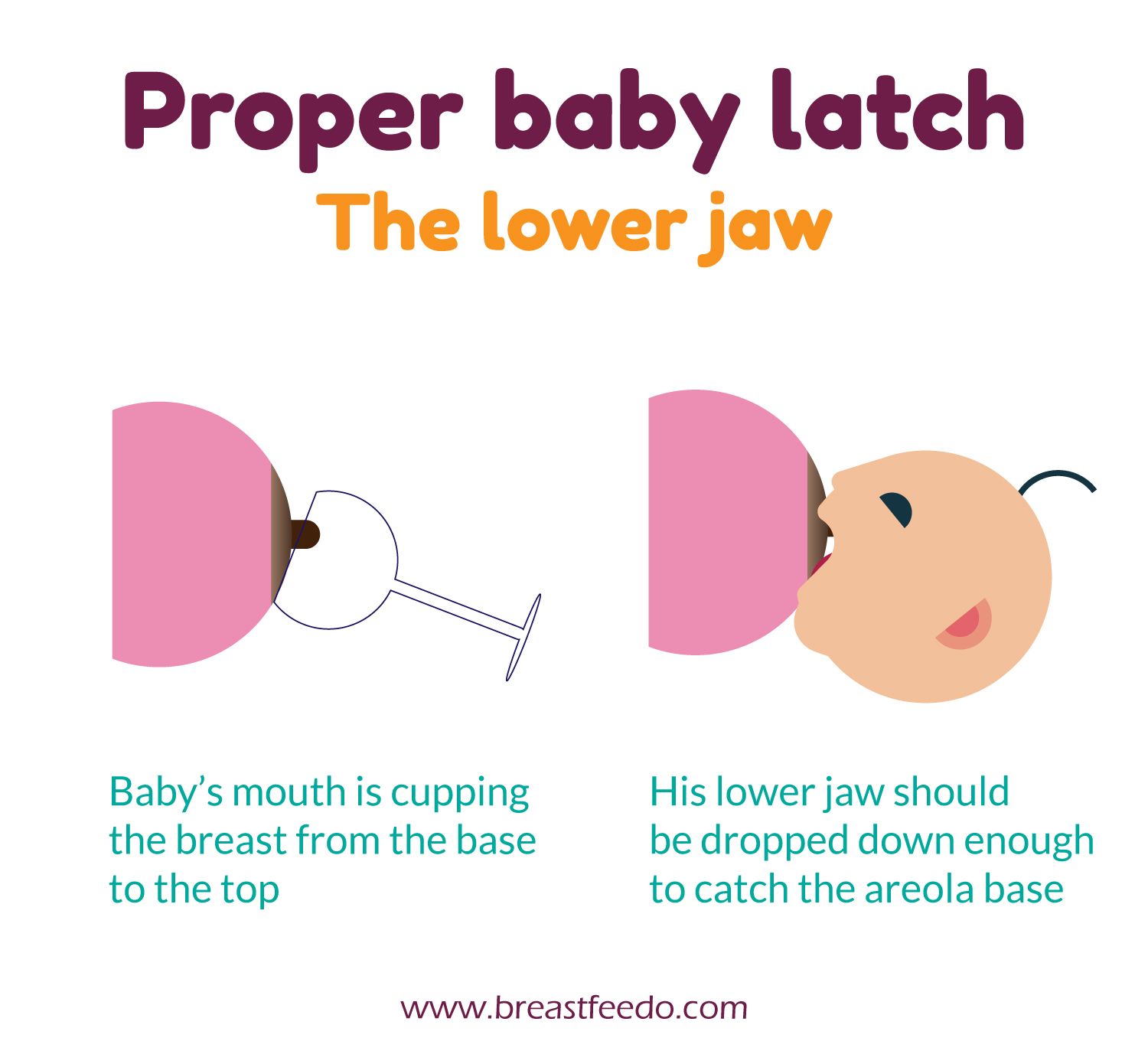 Good latching tip regarding lower baby jaw while breastfeeding. For the ...