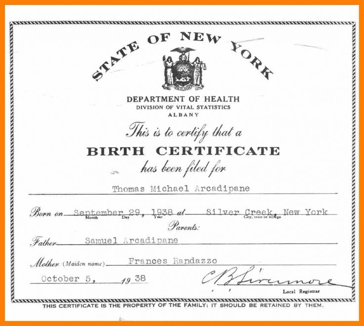 Hospital Birth Certificate Template in 2020