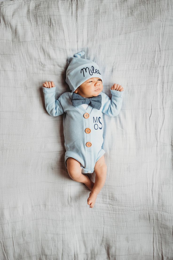 How cute is this perosnalized newborn going home outfit?