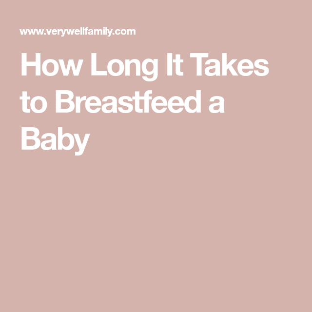 How Long It Takes to Breastfeed a Baby in 2020