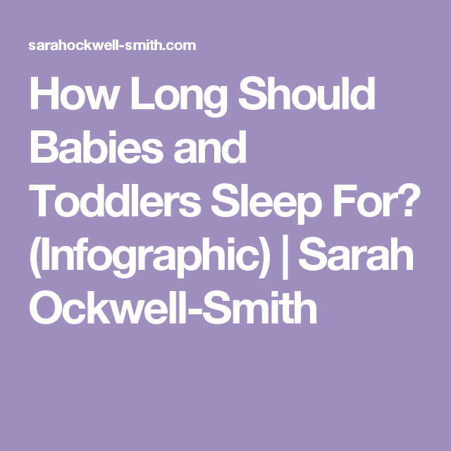 How Long Should Babies and Toddlers Sleep For? (Infographic)