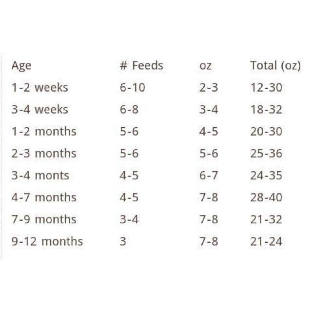 How much should baby be eating?