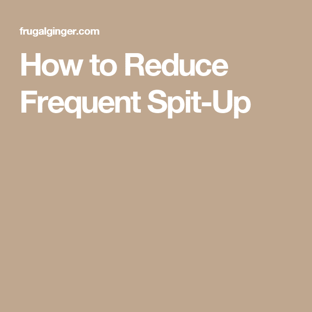 How to Reduce Frequent Spit