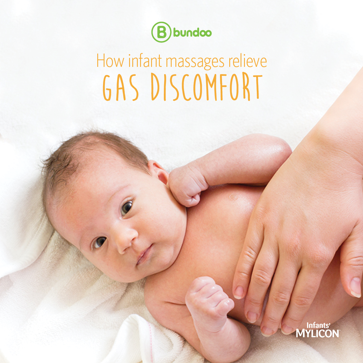 Infant massages can help a gassy baby