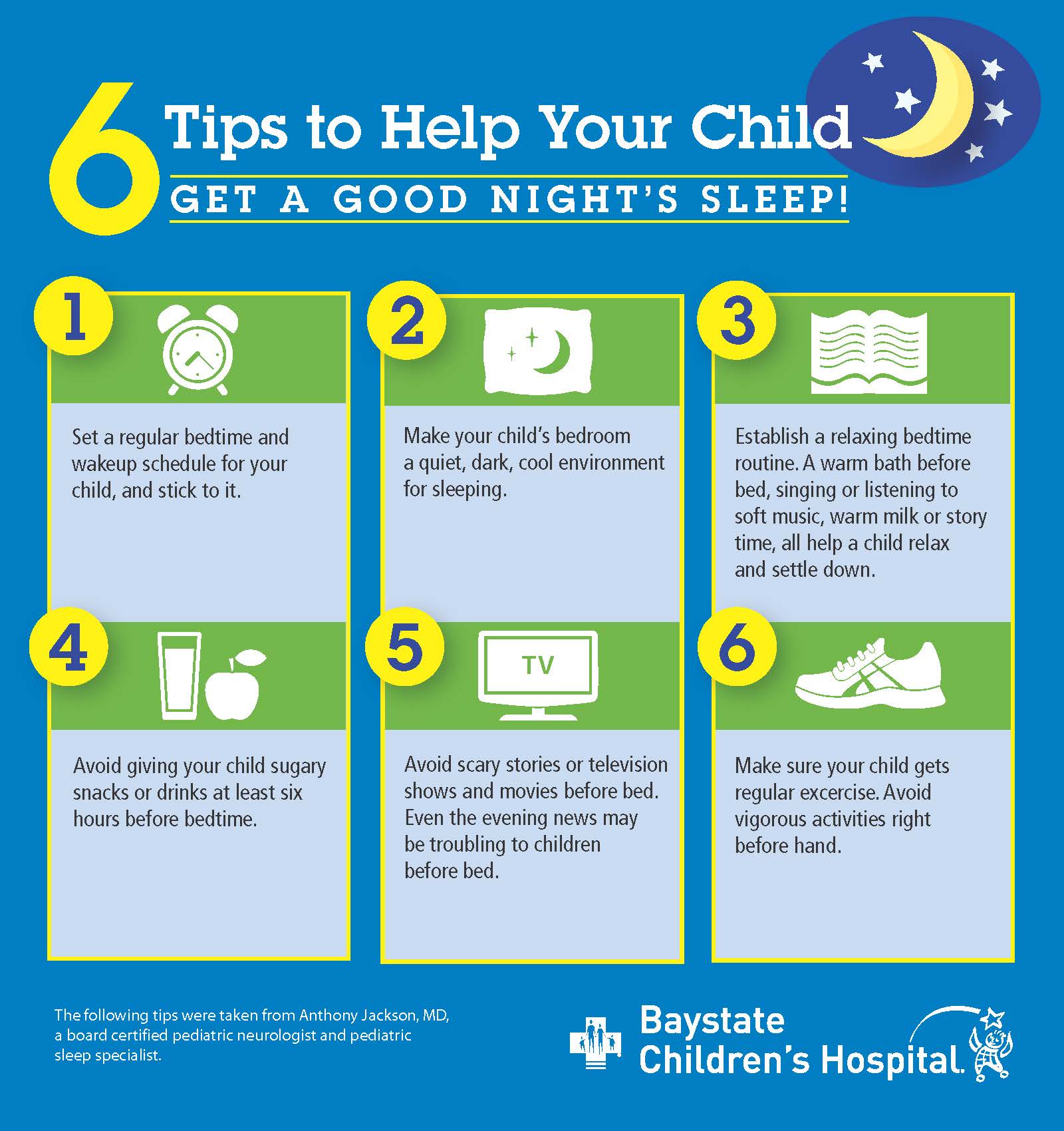 Infographic: 6 Tips to Help Your Child Sleep