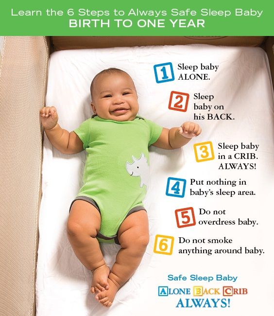 Learn the 6 Steps to Always Safe Sleep Baby! #babysleeptips # ...