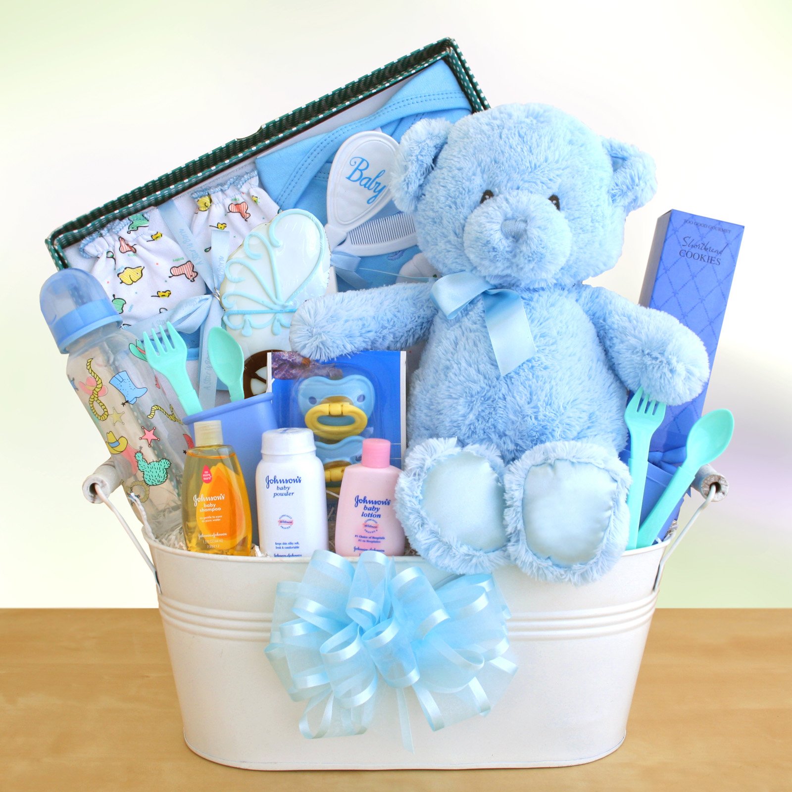 New Arrival Baby Boy Gift Basket