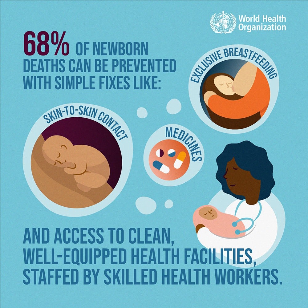 Newborn health and prevention of newborn deaths Infographics ...