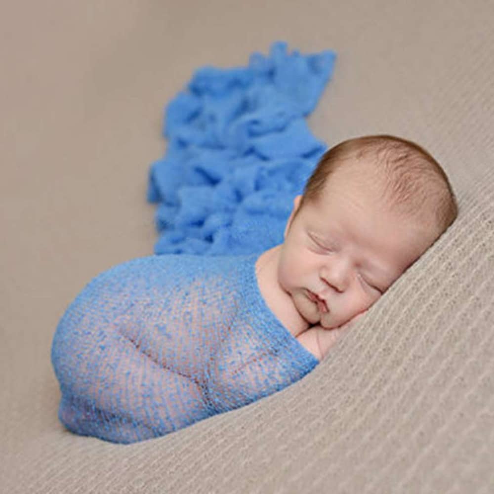 OUTAD Baby Photography Props Background Cotton Rayon Stretch Knit Wrap ...