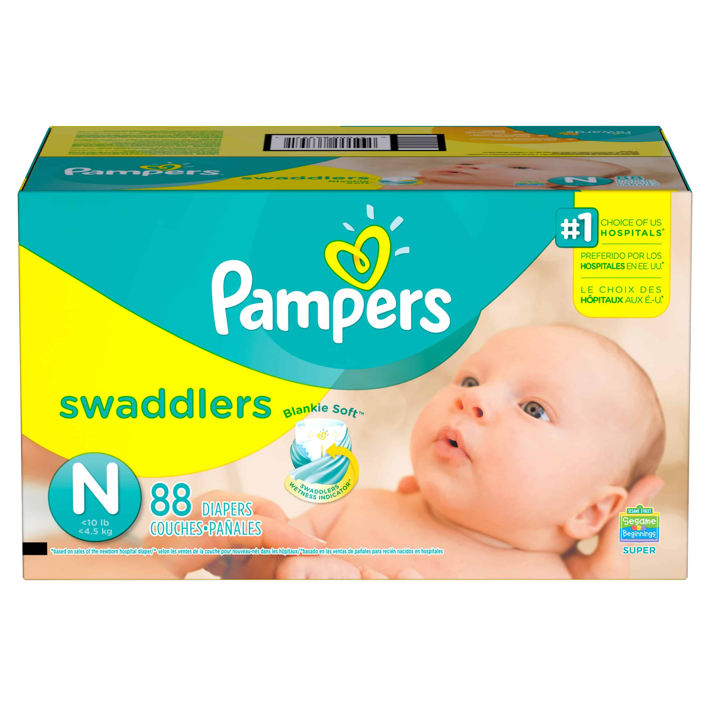 Pampers Swaddlers Newborn 240 Diapers Walmart
