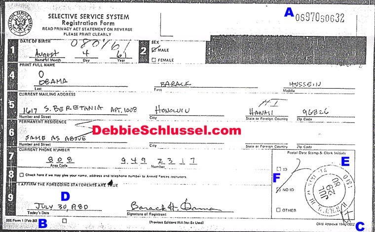 Real Birth Certificates: Barack Hussein Obama social security numbers