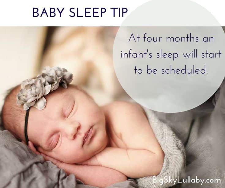 Sleep Tip: At four months an infant