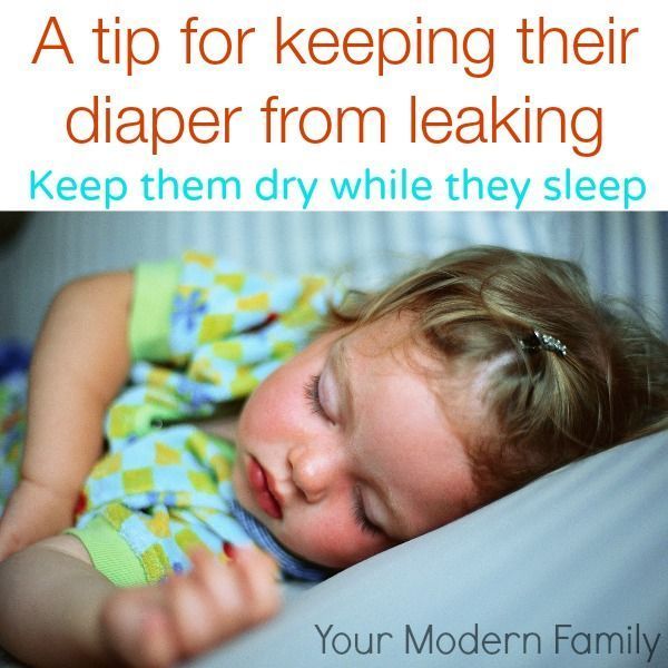 Stop diaper from leaking at night