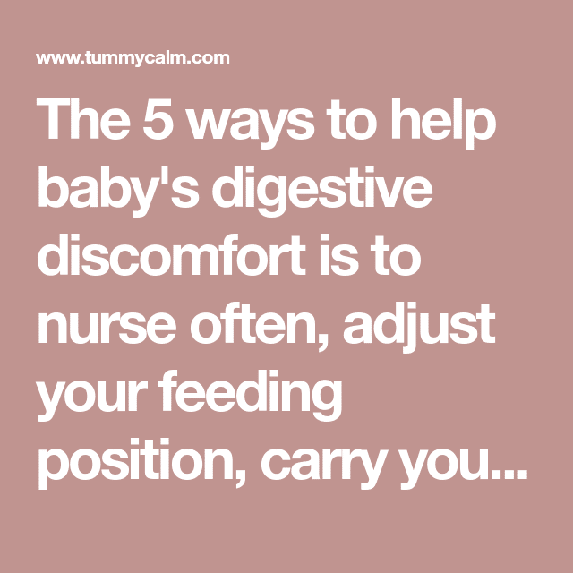 The 5 ways to help baby