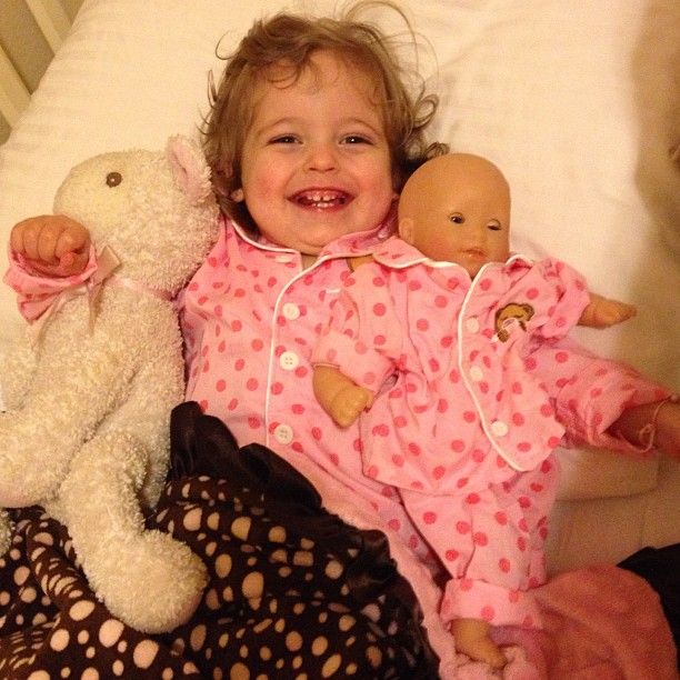 The #babygirl and her dolly.... All matchy