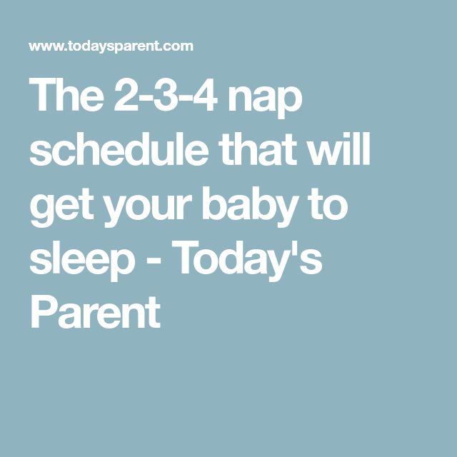 The nap schedule that will FINALLY get your baby to sleep
