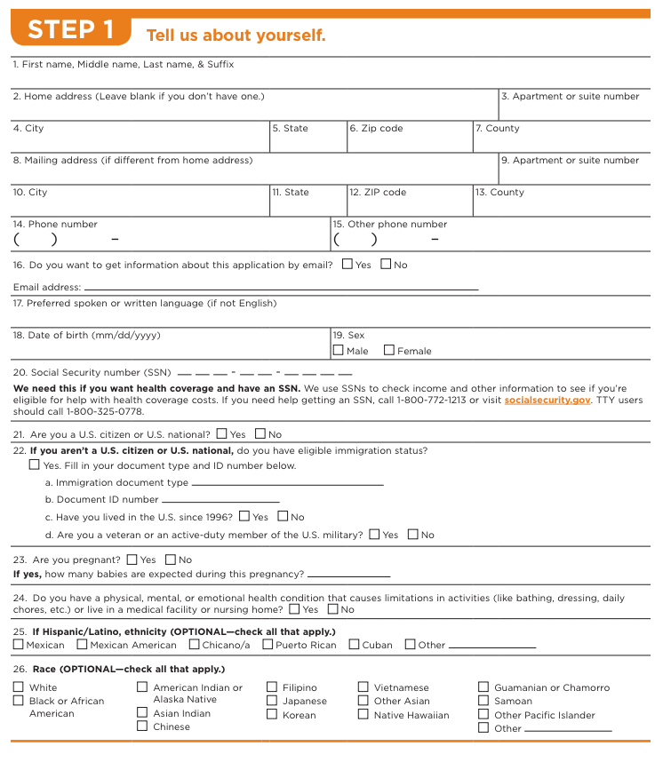 The New Obamacare Application Form Is Out, And It