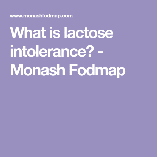 What is lactose intolerance?