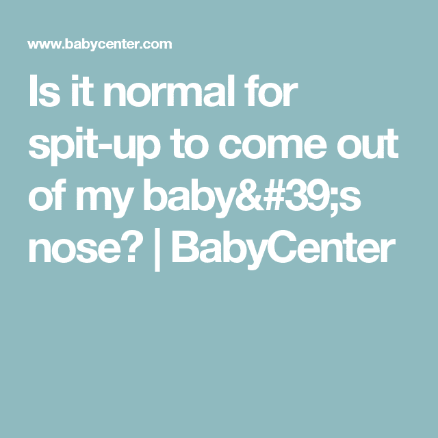 Why babies spit up